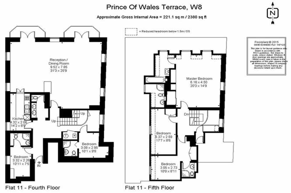 Four Bedroom Penthouse Apartment - Floor Plan