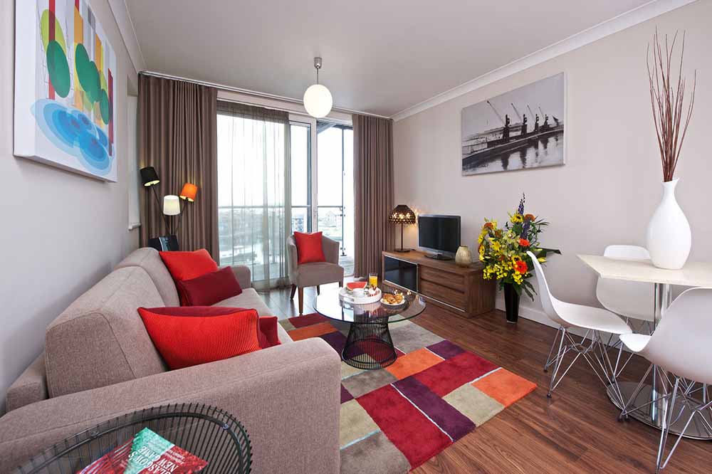 Premier One Bedroom Apartment - Living Area