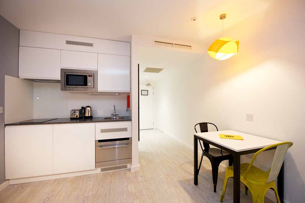 Studio Apartment - Kitchenette and Dining Area
