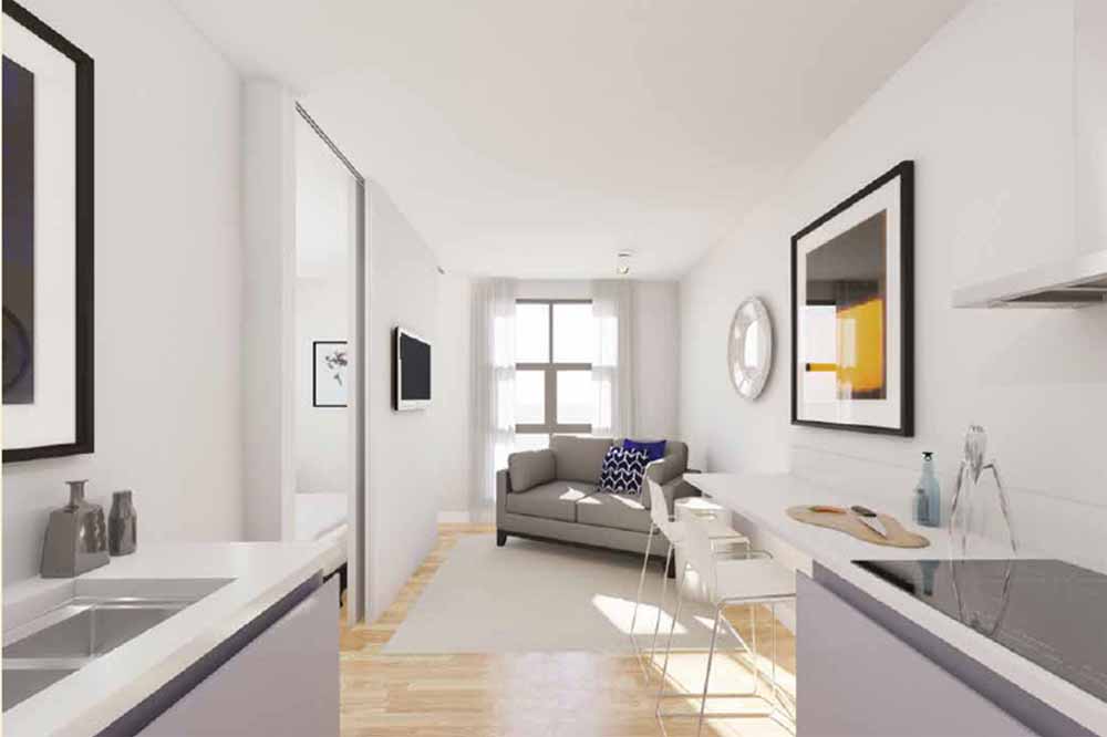 Manhattan One Bedroom Apartment - Living Area 