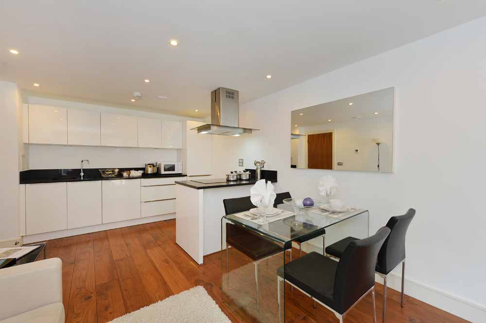 One Bedroom Apartment - Kitchen and Dining  Area