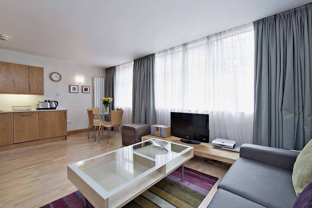 Premium One Bedroom Apartment - Living Area